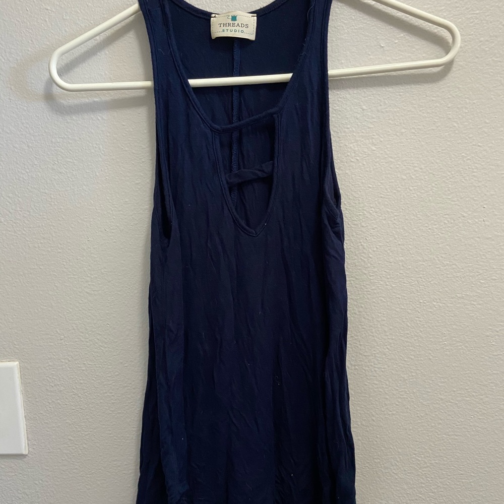 Super soft tank top with cut out